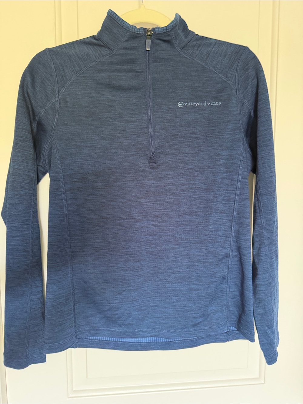 Vineyard Vines Performance Blue Quarter-Zip Pullover • Boy size large 18